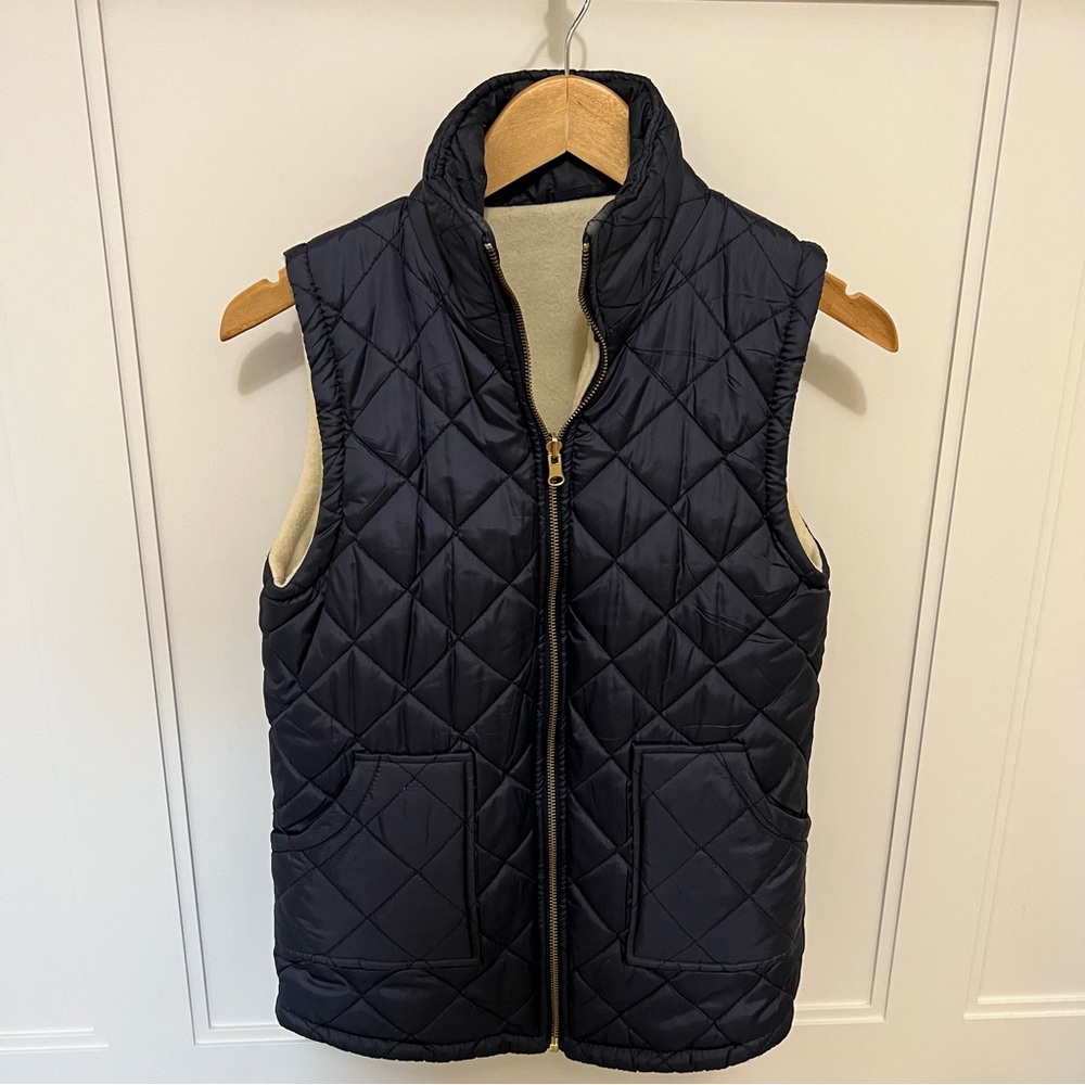 Lexi York Women’s Blue Puffer Stitch Vest (Size: S)